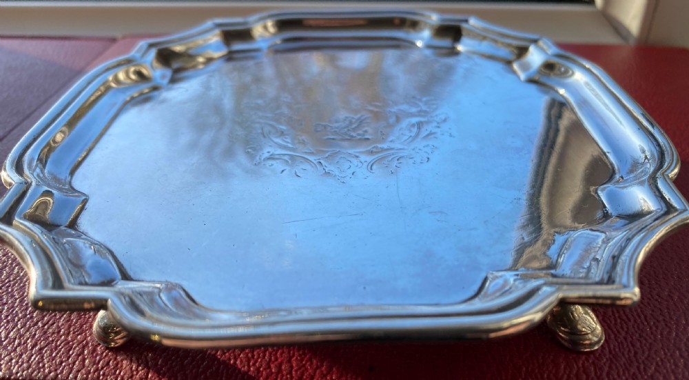 Fine George II Solid Silver Salver 1731 View V