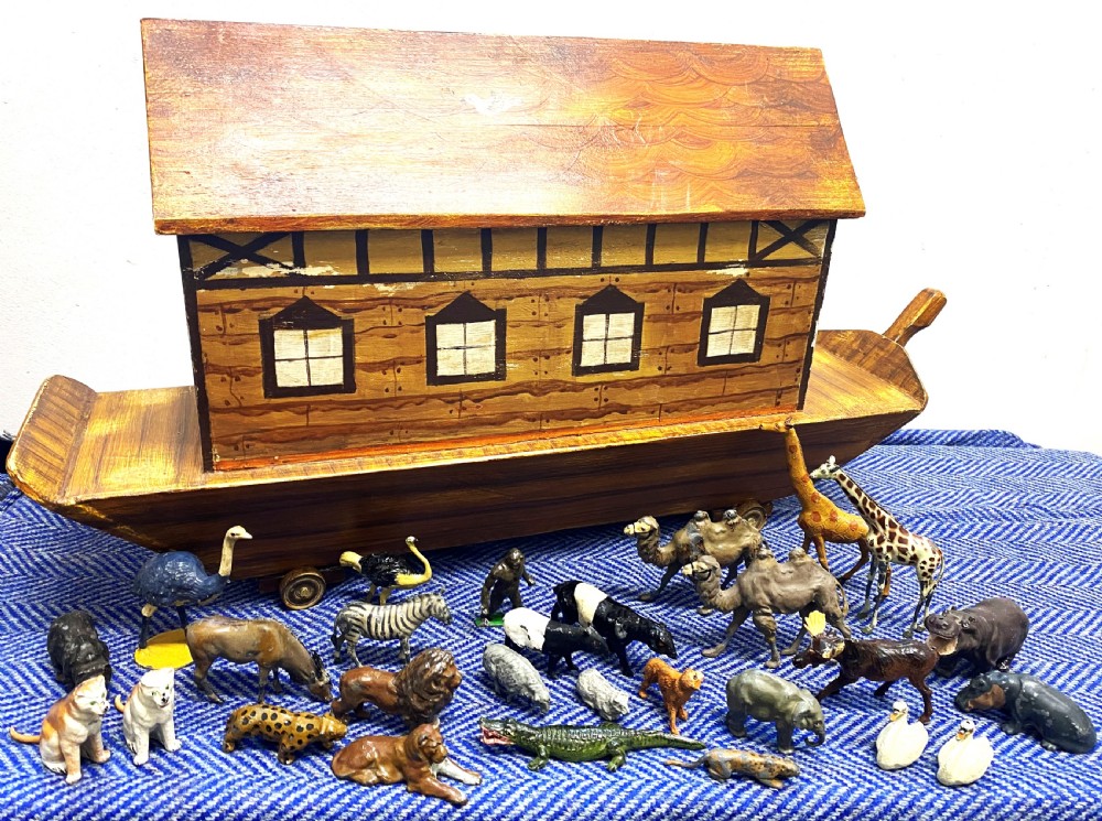 Large Early 20thC Folk Art Noah's Ark