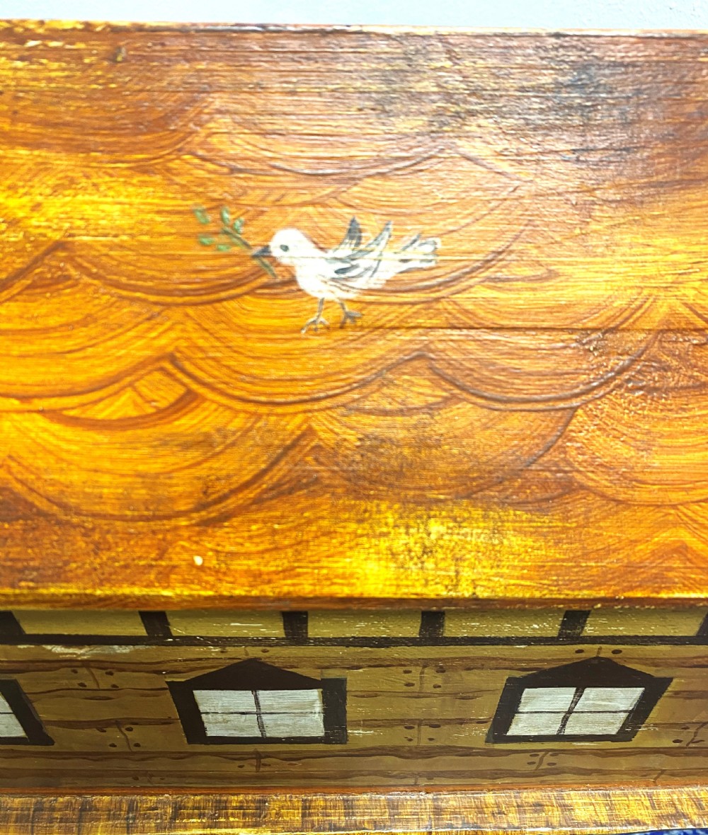 Large Early 20thC Folk Art Noah's Ark View II