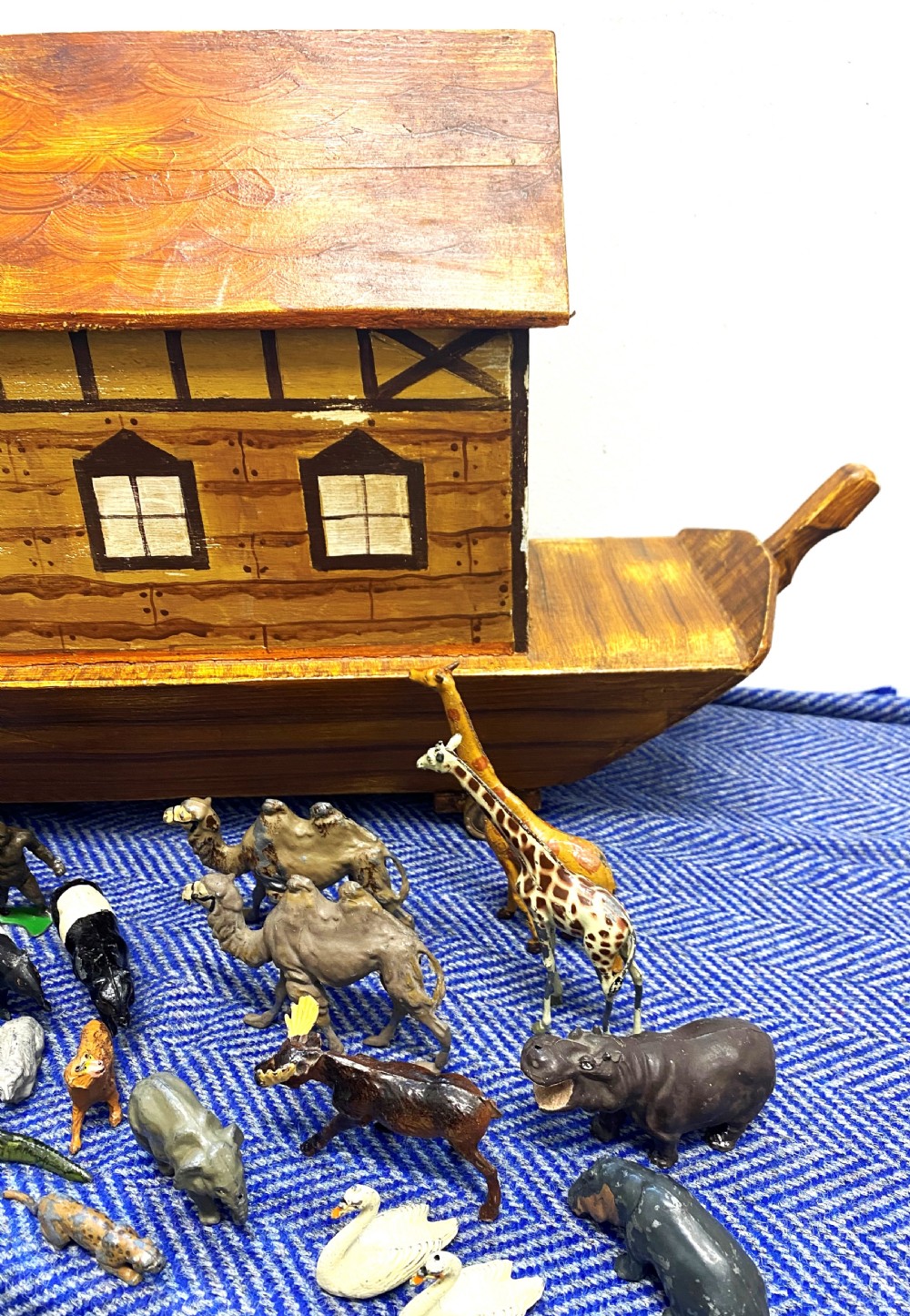 Large Early 20thC Folk Art Noah's Ark View V