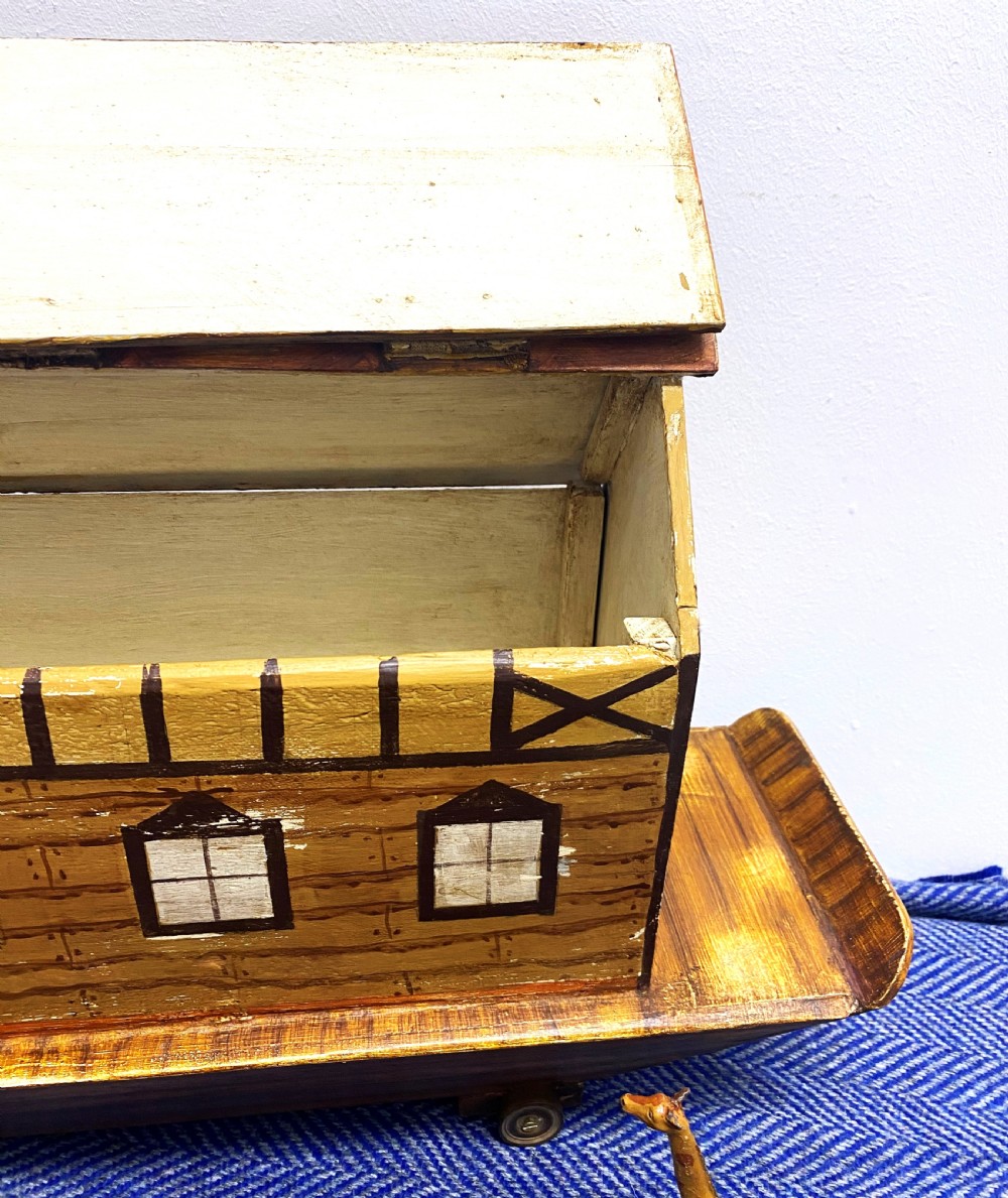 Large Early 20thC Folk Art Noah's Ark View VI