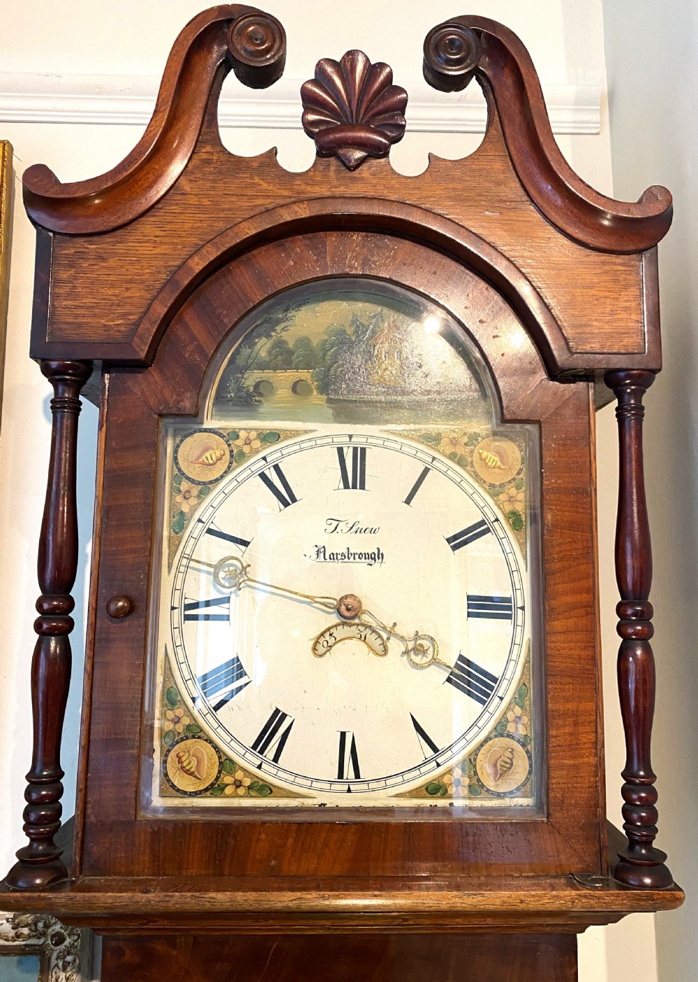 Provincial Victorian 30hr Longcase Clock Thomas Snow Knaresborough View II