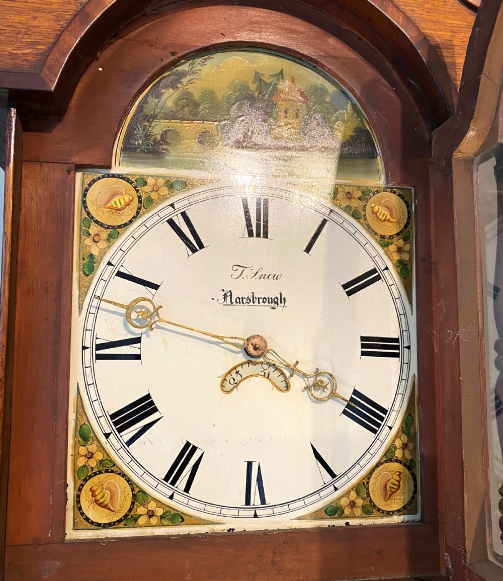 Provincial Victorian 30hr Longcase Clock Thomas Snow Knaresborough View III