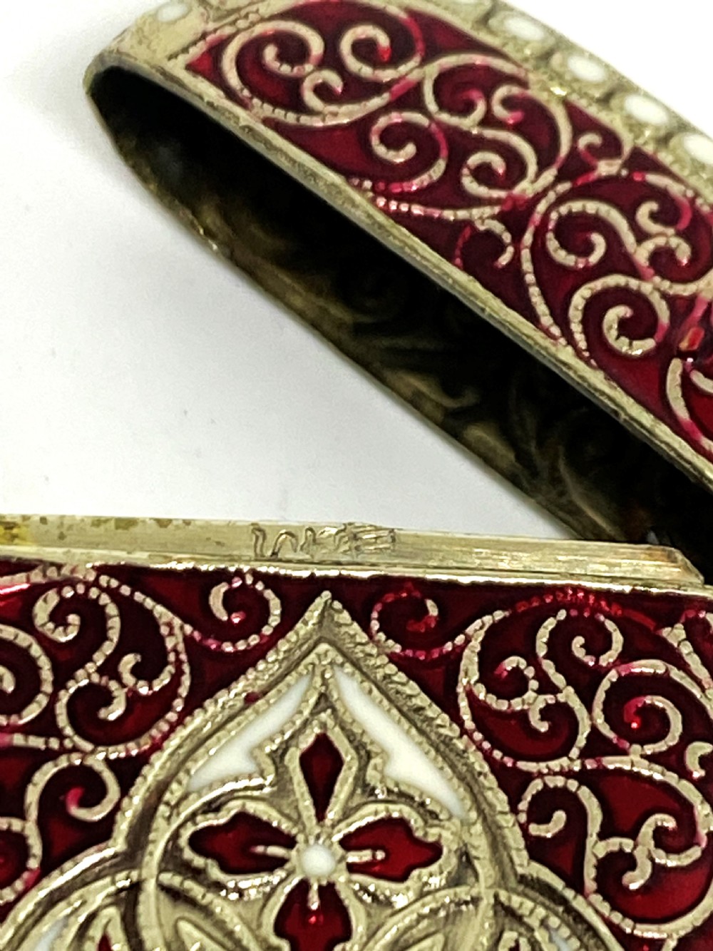 David Andersen Silver Gilt & Red Enamel Vesta Case View V