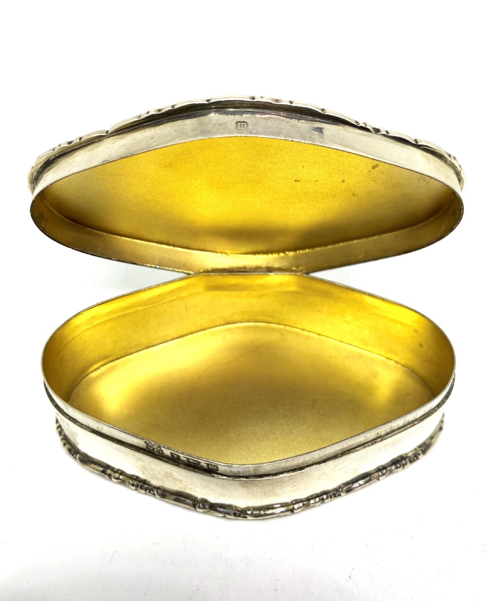 Solid Silver Table Snuff Box View II
