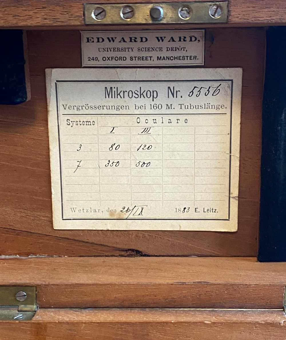 Antique Leitz Microscope In Original Fitted Box View III