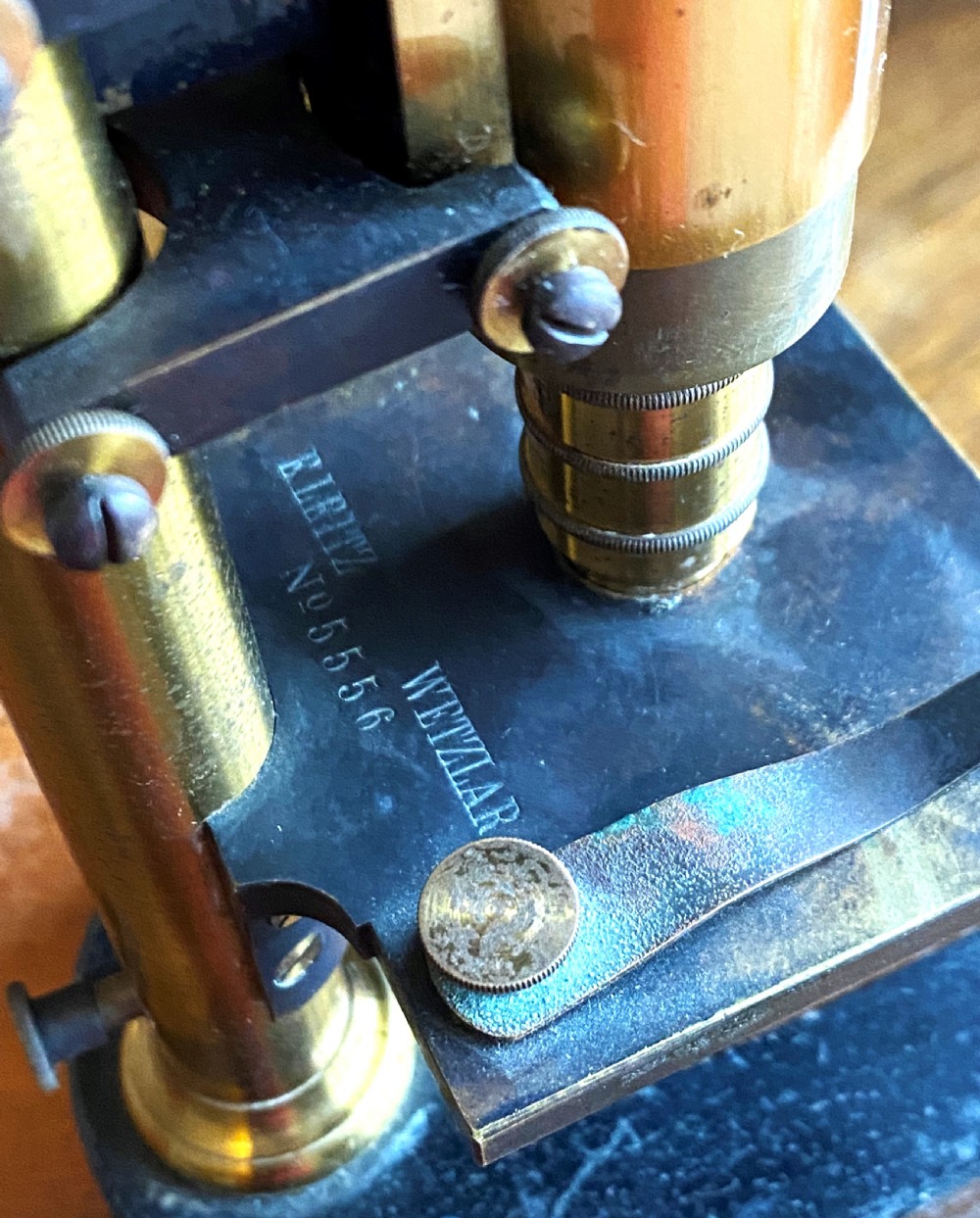 Antique Leitz Microscope In Original Fitted Box View VII