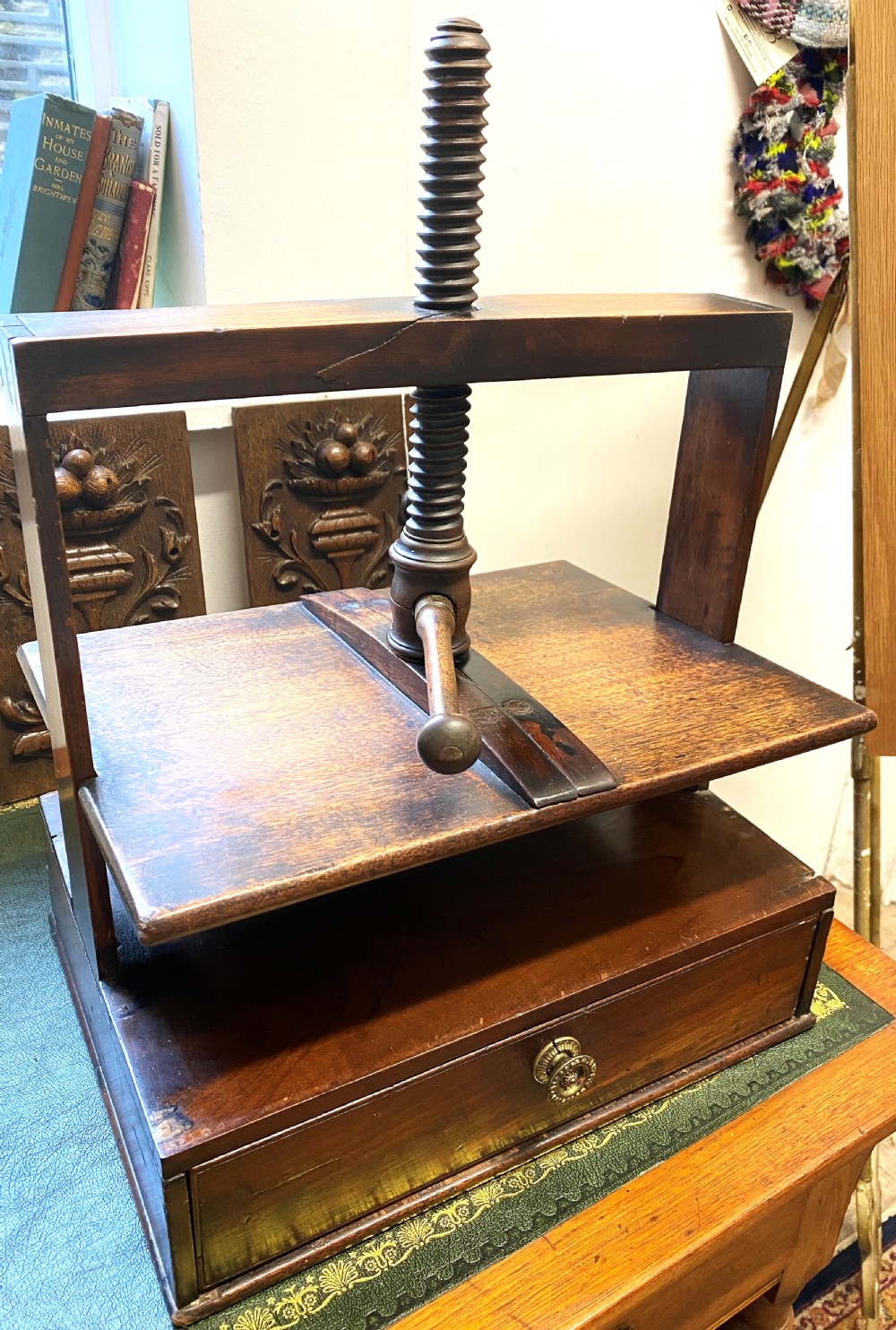 Desk Top Wooden Book Press