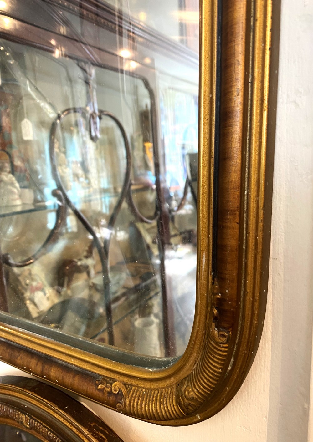 Pair French Convex Wall Mirrors View III