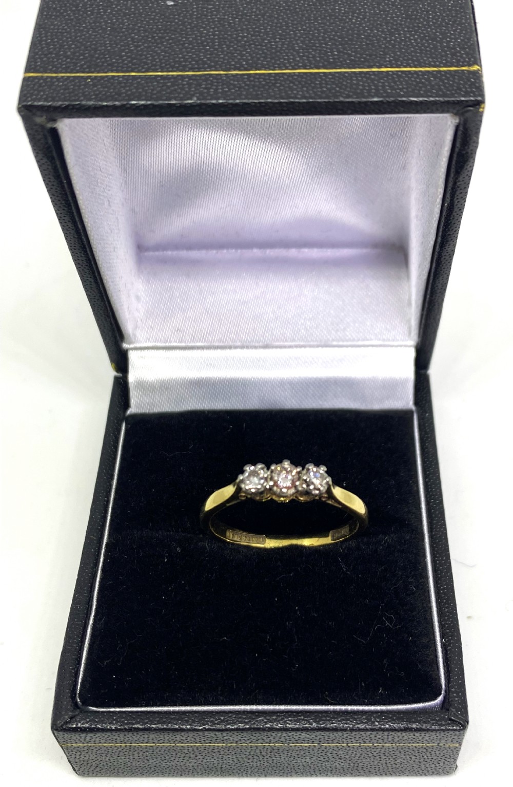 18ct Gold Three Stone Diamond Ring