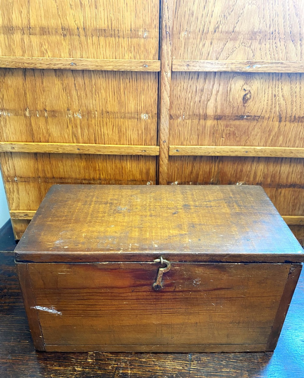 Large Double Church Hymn Board In Oak With Boxed Numbers View V