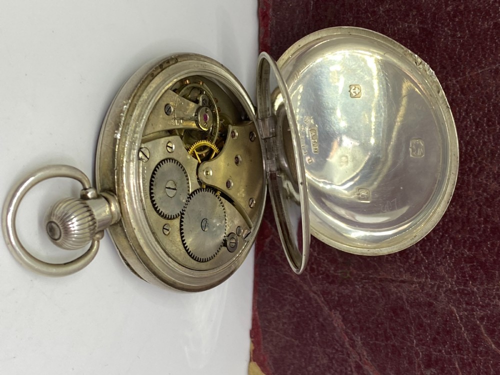 Antique Silver Open Face Pocket Watch View III