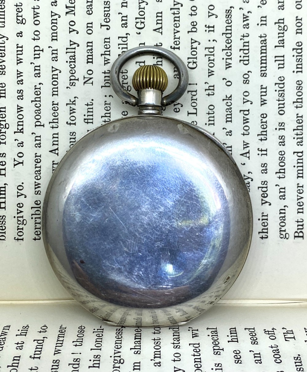 Antique Silver Open Face Pocket Watch View II
