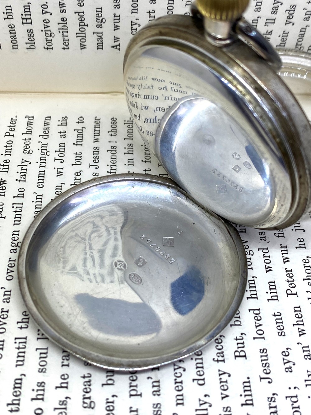 Antique Silver Open Face Pocket Watch View IV