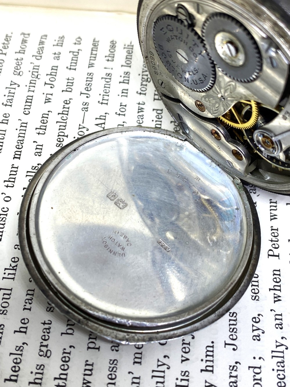 Silver Equity Open Face Pocket Watch View V