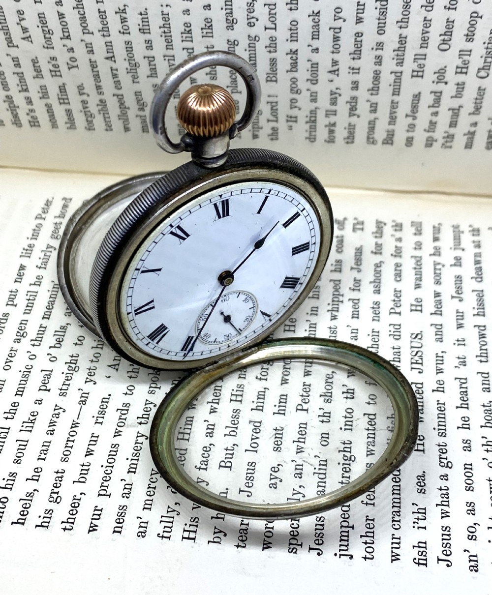 Silver Equity Open Face Pocket Watch View VII