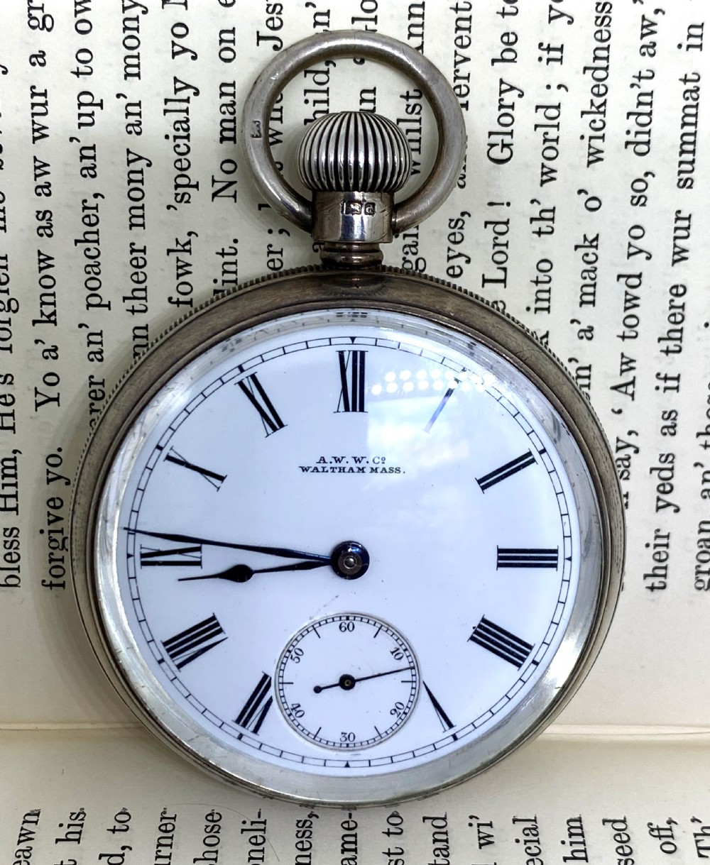 Waltham Silver Open Face Pocket Watch