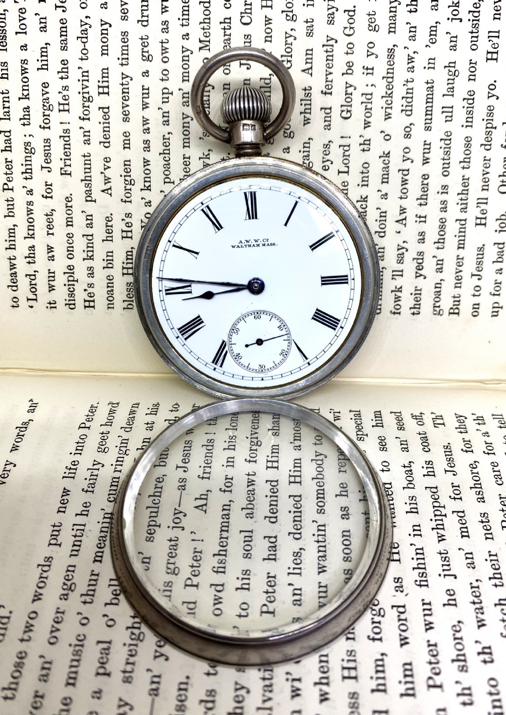 Waltham Silver Open Face Pocket Watch View III