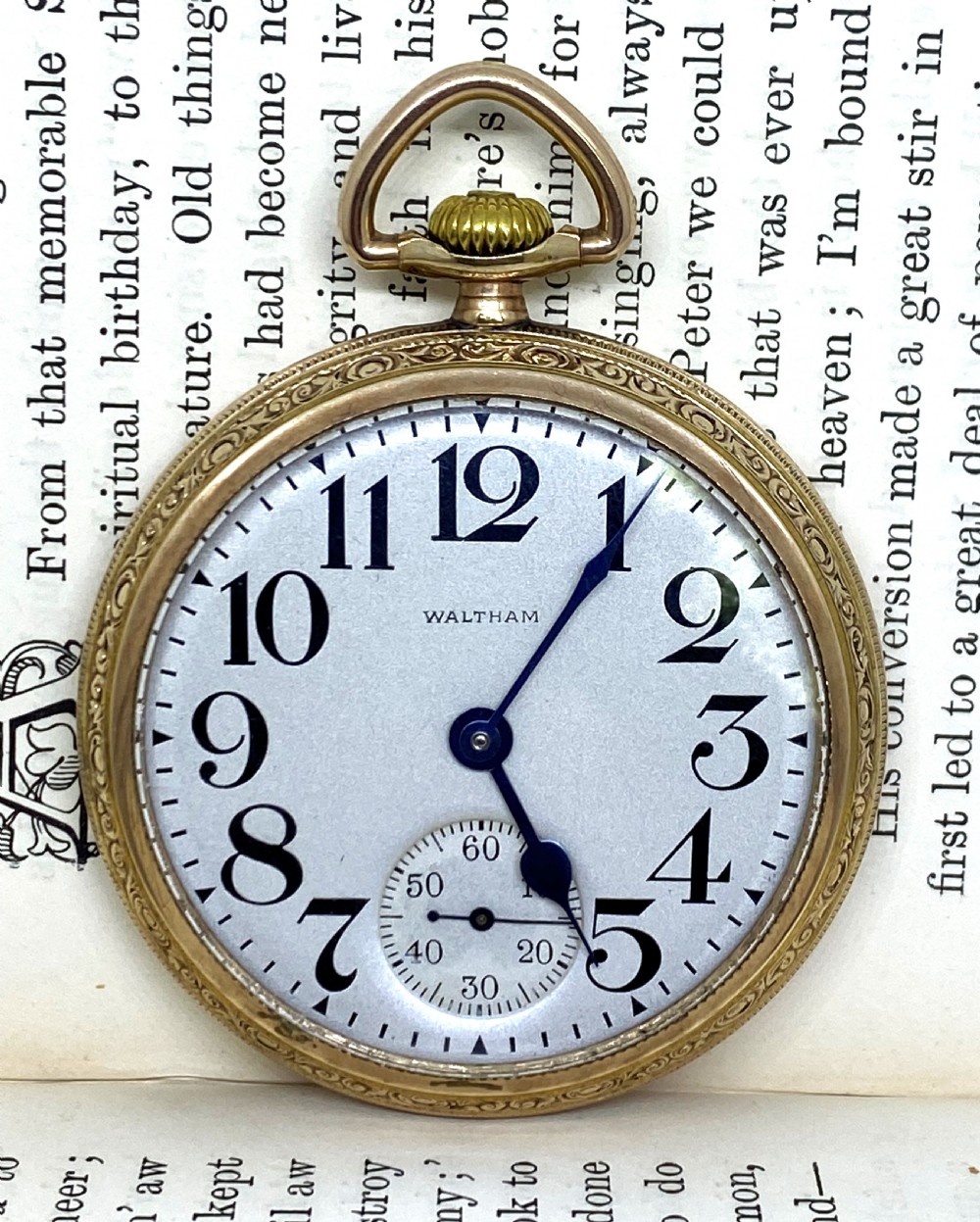 Waltham Crescent St Railroad Pocket Watch