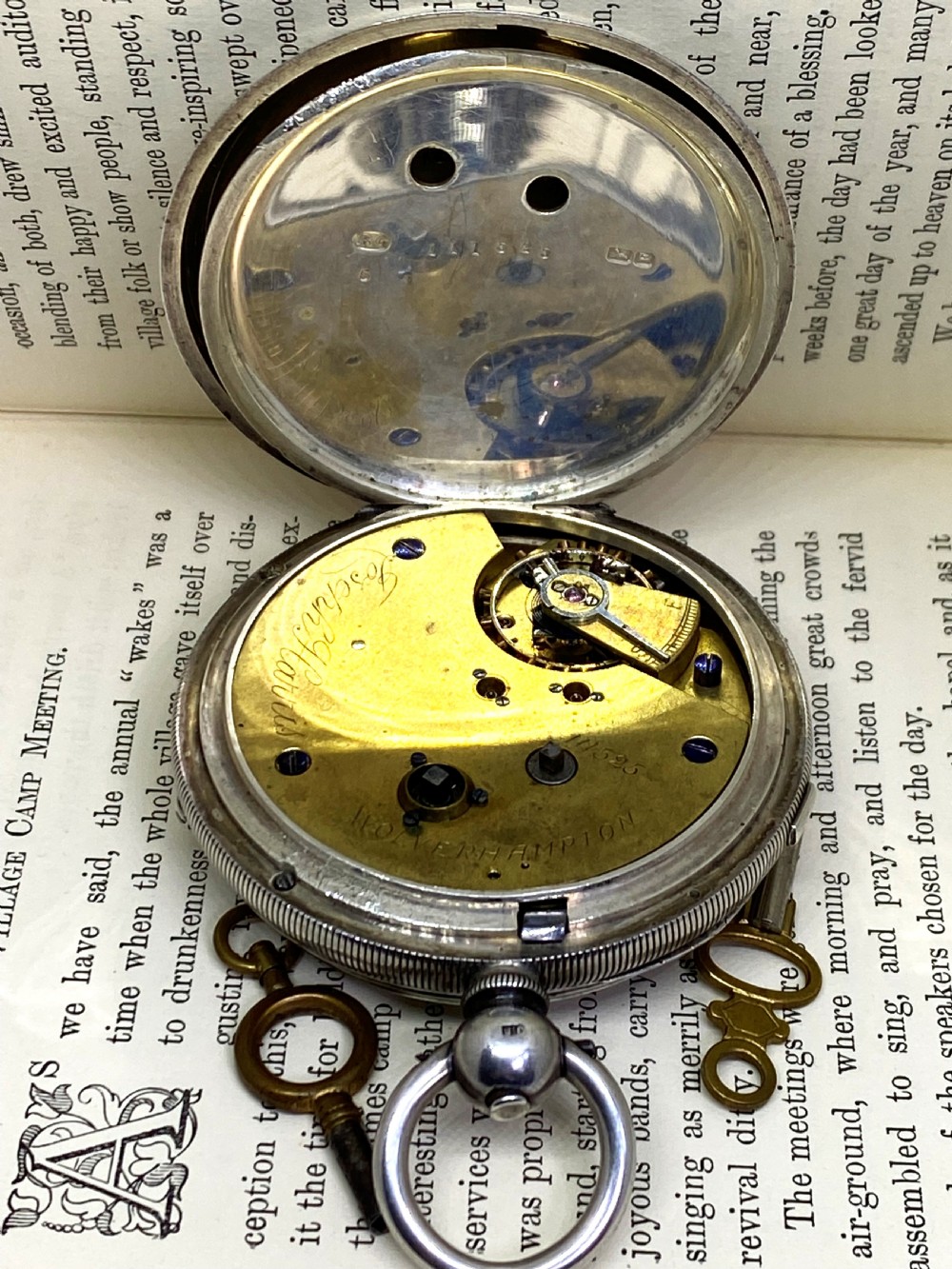 Rare Victorian Chester Silver Centre Seconds Chronograph Pocket Watch View II
