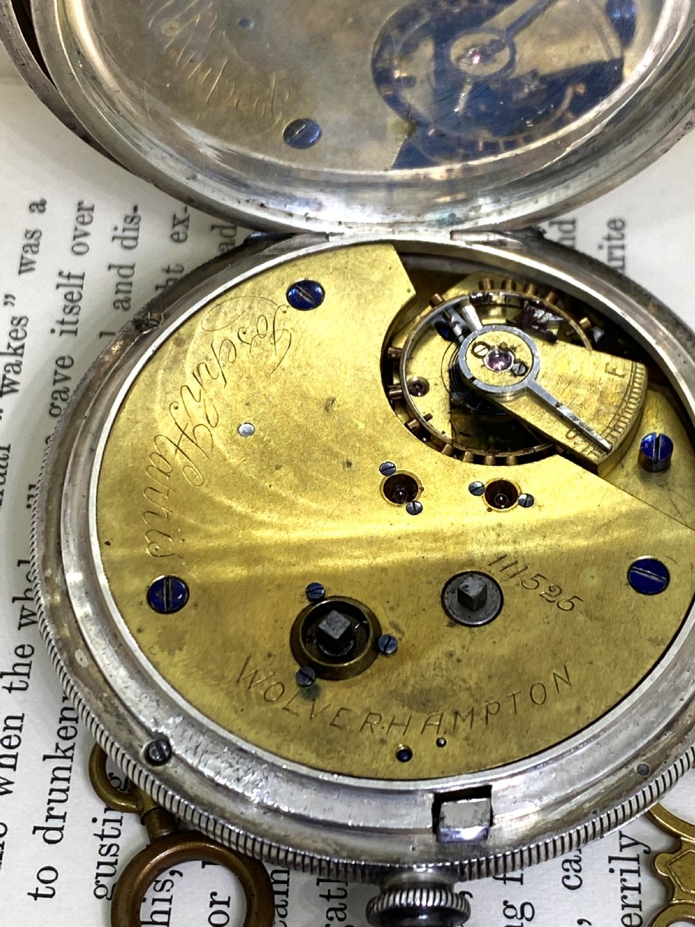 Rare Victorian Chester Silver Centre Seconds Chronograph Pocket Watch View III