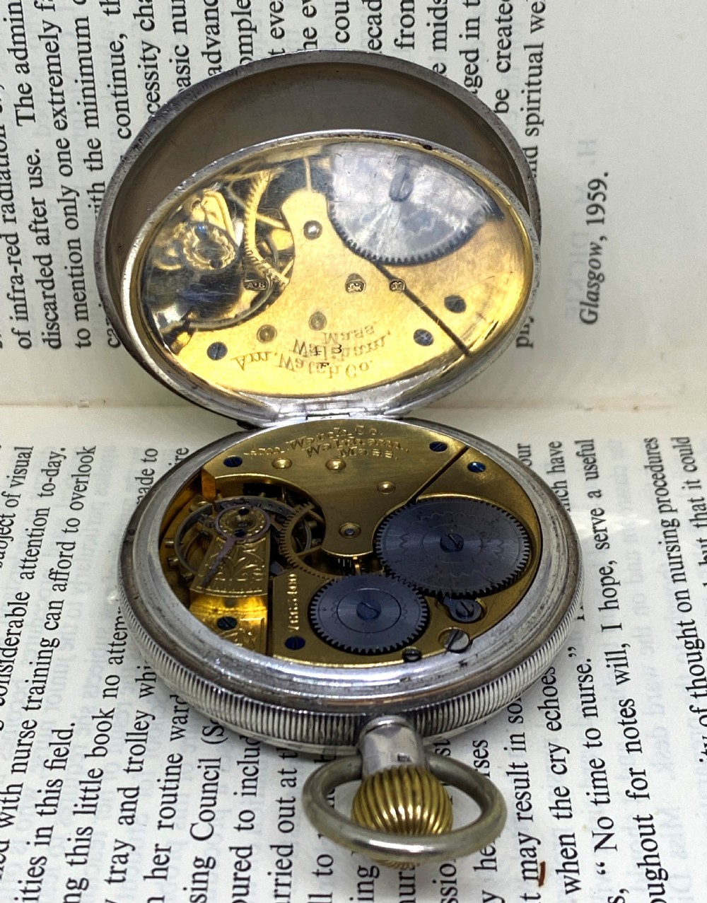 Good Waltham Silver Open Face Pocket Watch View III