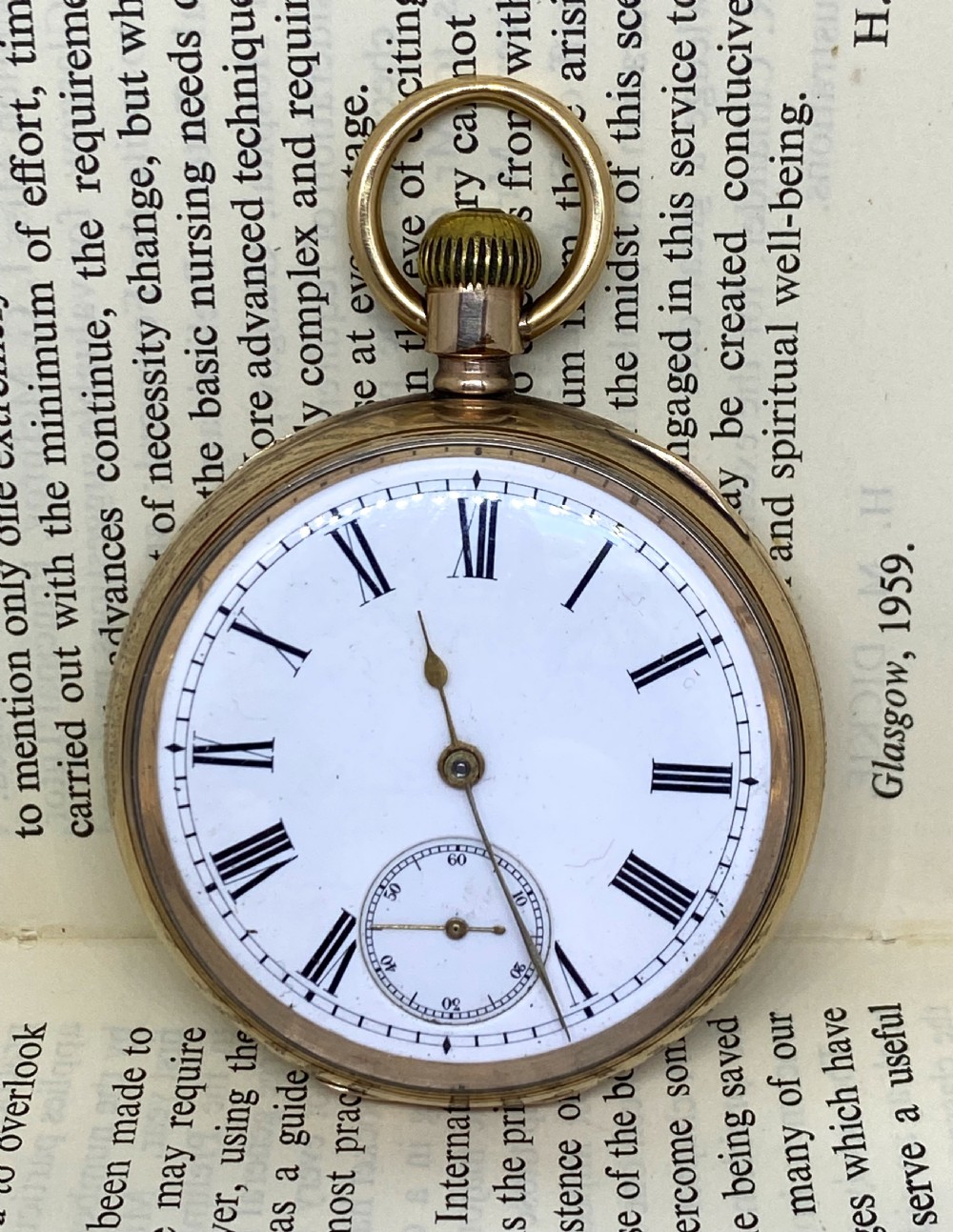 Louis Brandt & Frere Labrador Omega Open Face Pocket Watch