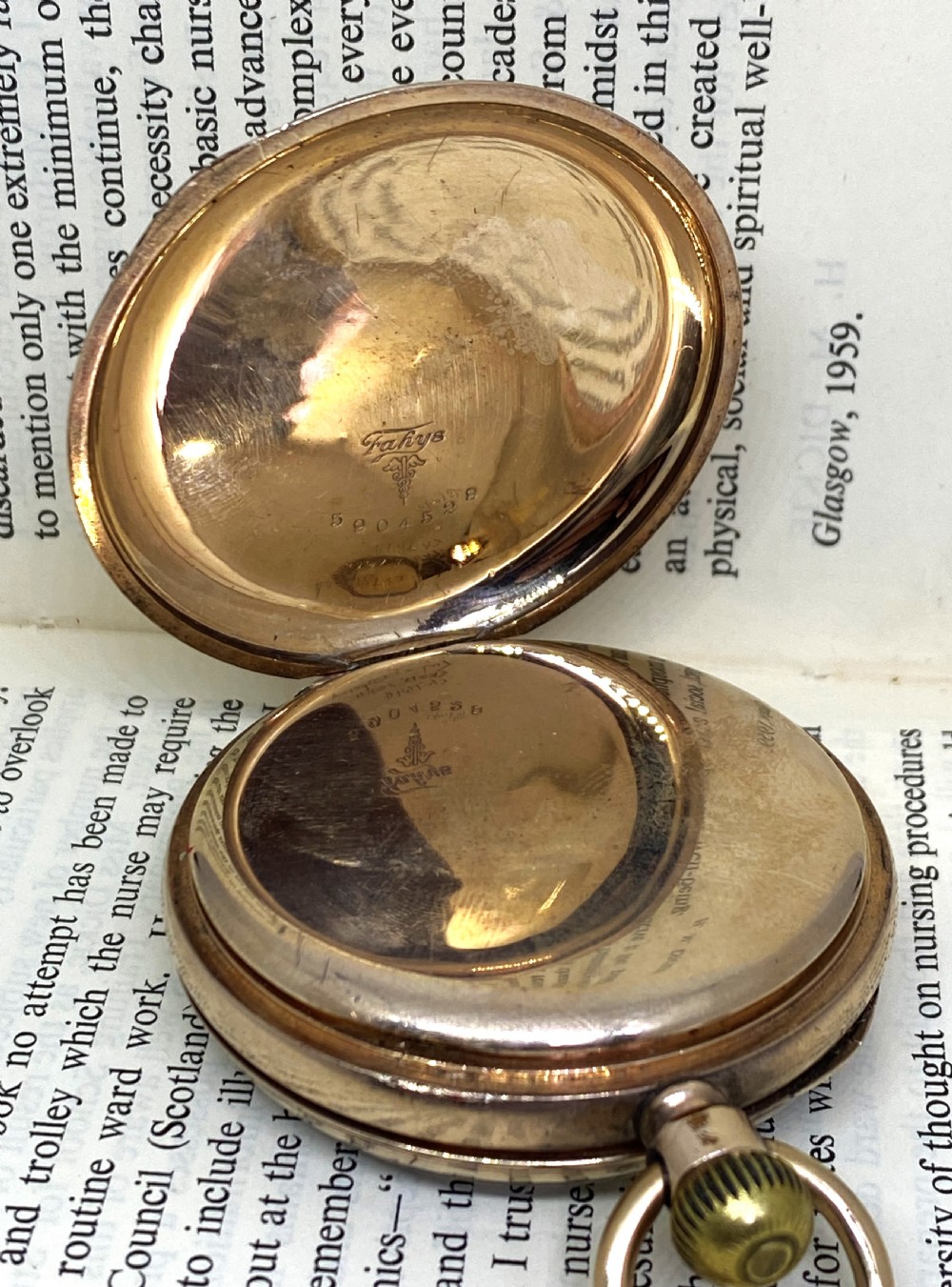 Louis Brandt & Frere Labrador Omega Open Face Pocket Watch View III