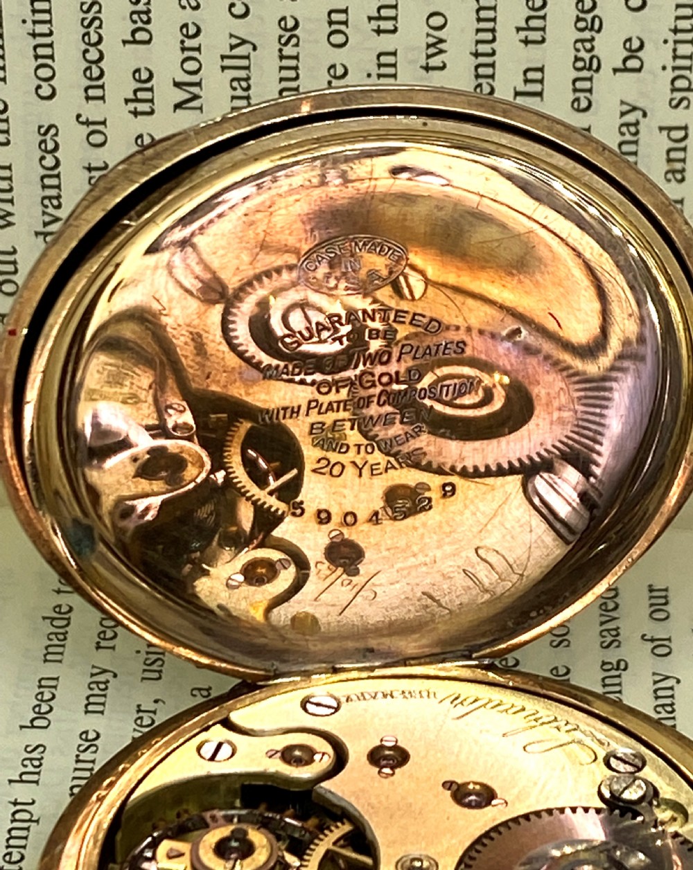 Louis Brandt & Frere Labrador Omega Open Face Pocket Watch View IV