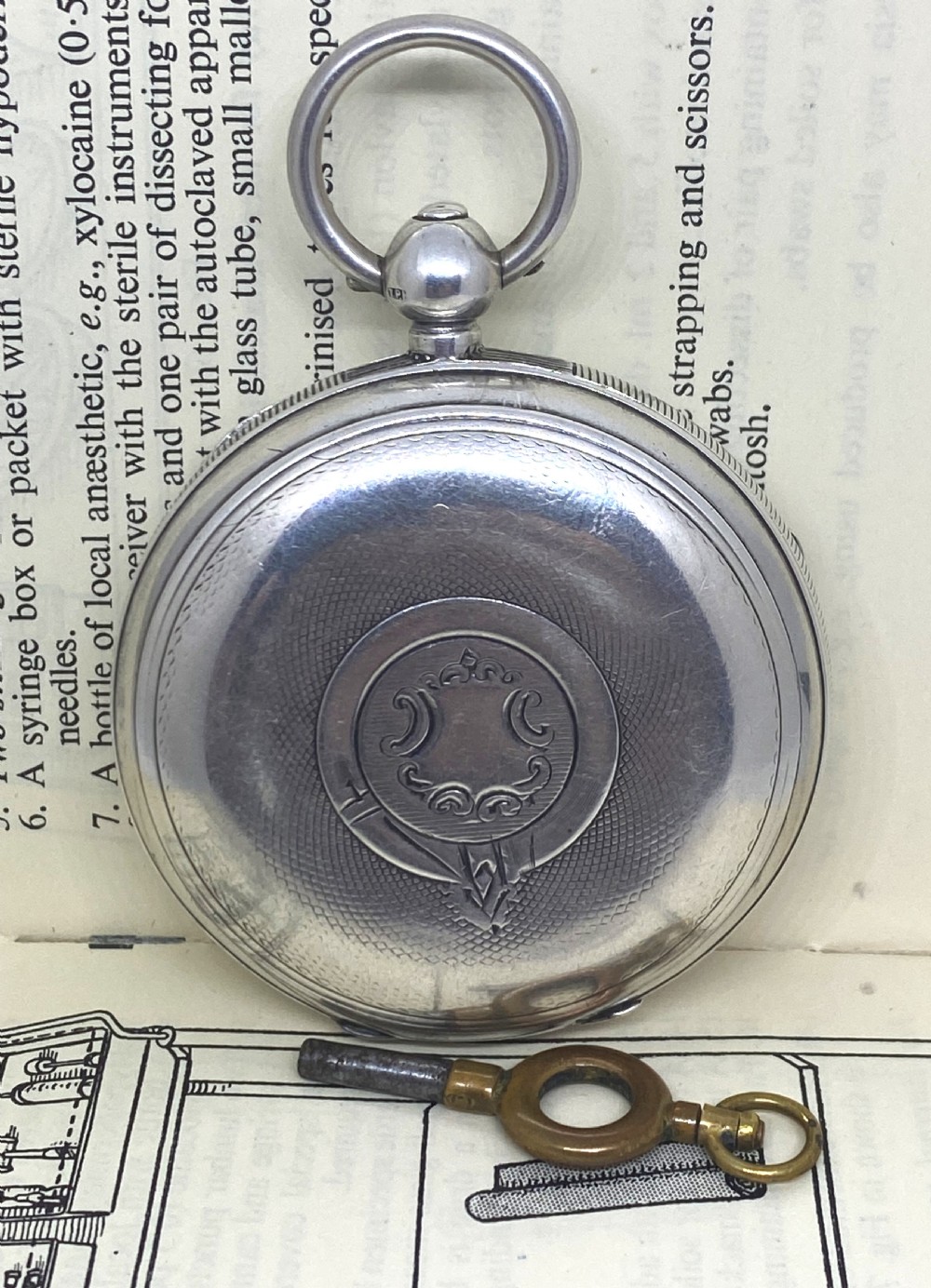 Antique Chester Silver J G Graves Open Face Pocket Watch View II