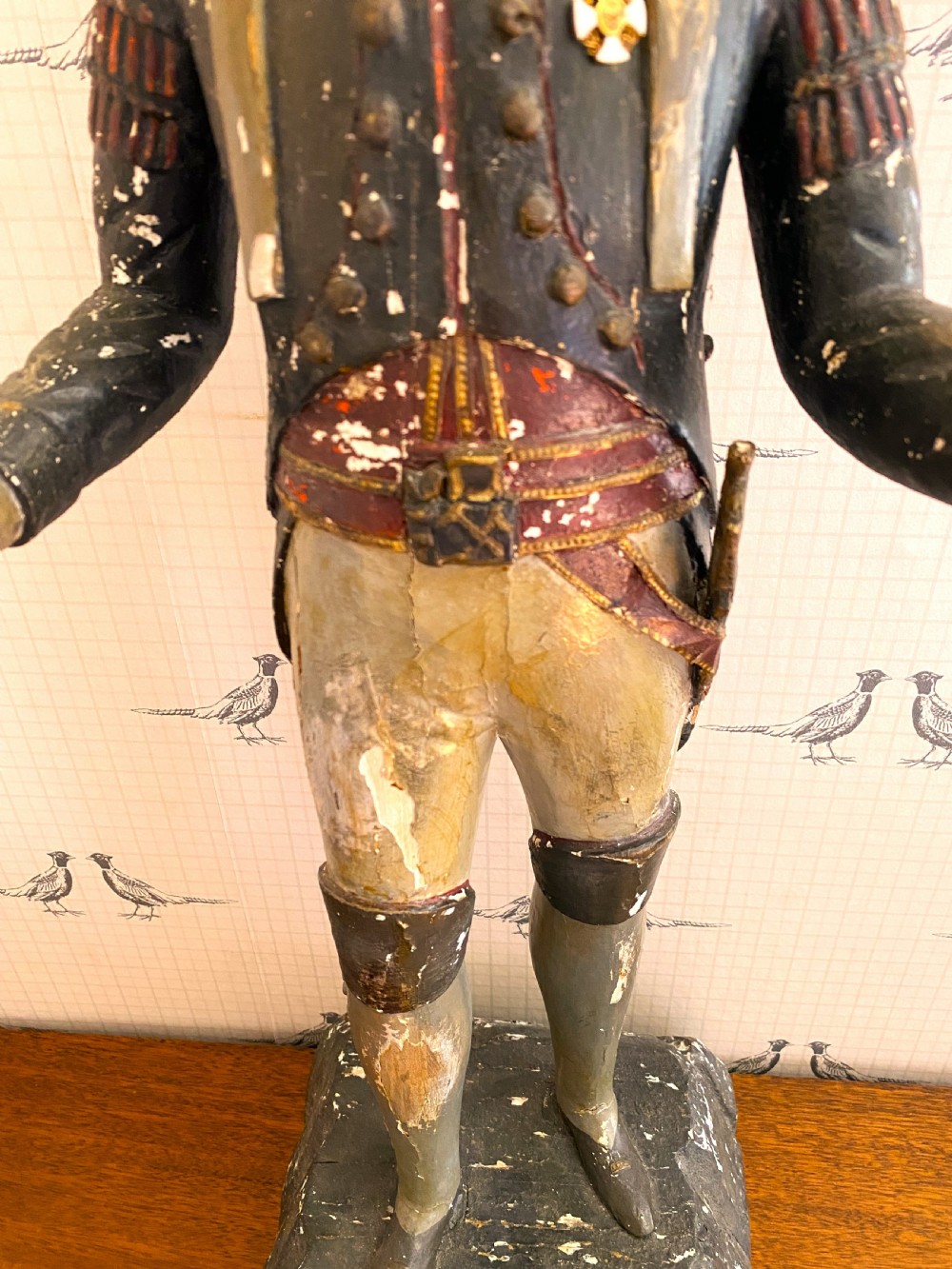 Large 19thC Folk Art Prussian Soldier Figure View IV