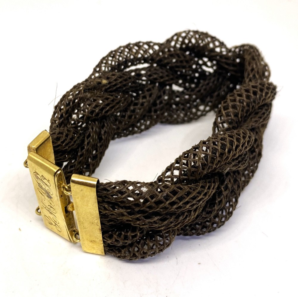 Victorian Mourning Bracelet With 18ct Gold Clasps View II