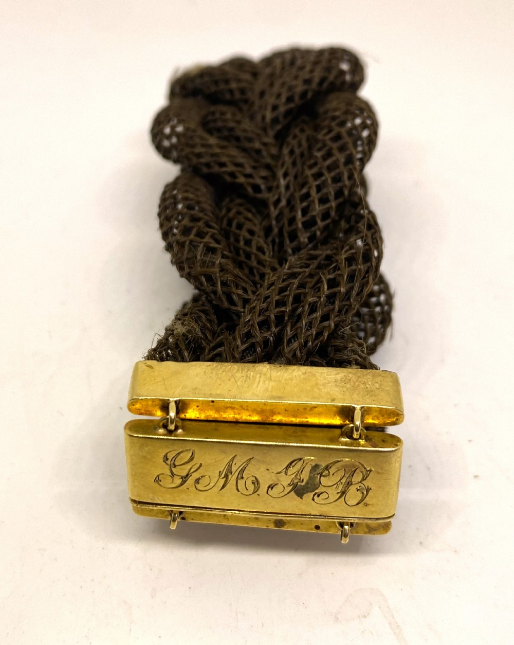 Victorian Mourning Bracelet With 18ct Gold Clasps View III
