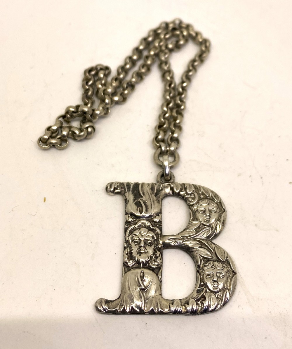 Quality Solid Silver Decanter Label 1824