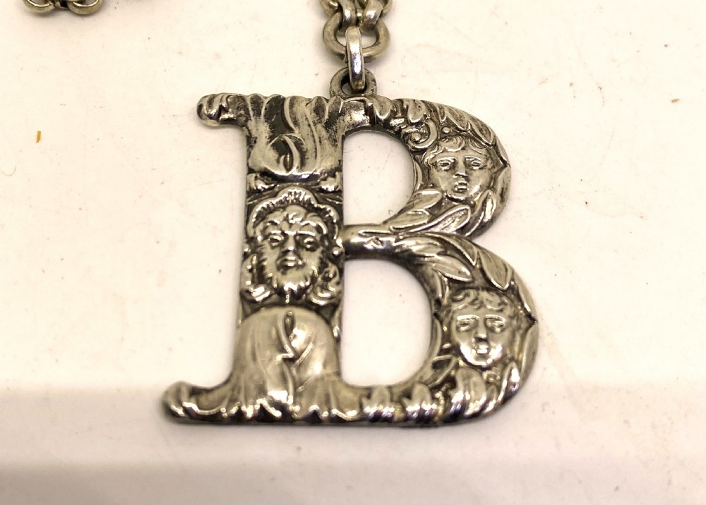 Quality Solid Silver Decanter Label 1824 View II