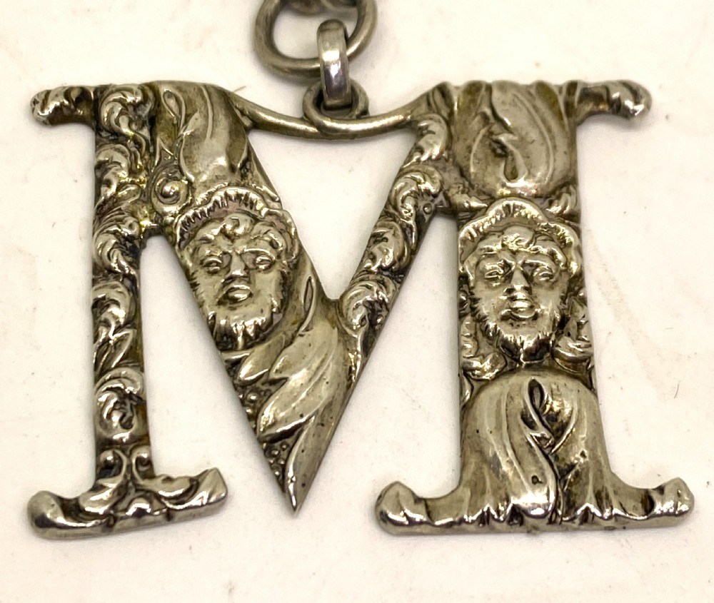 Fine Solid Silver Decanter Label 1832 View II