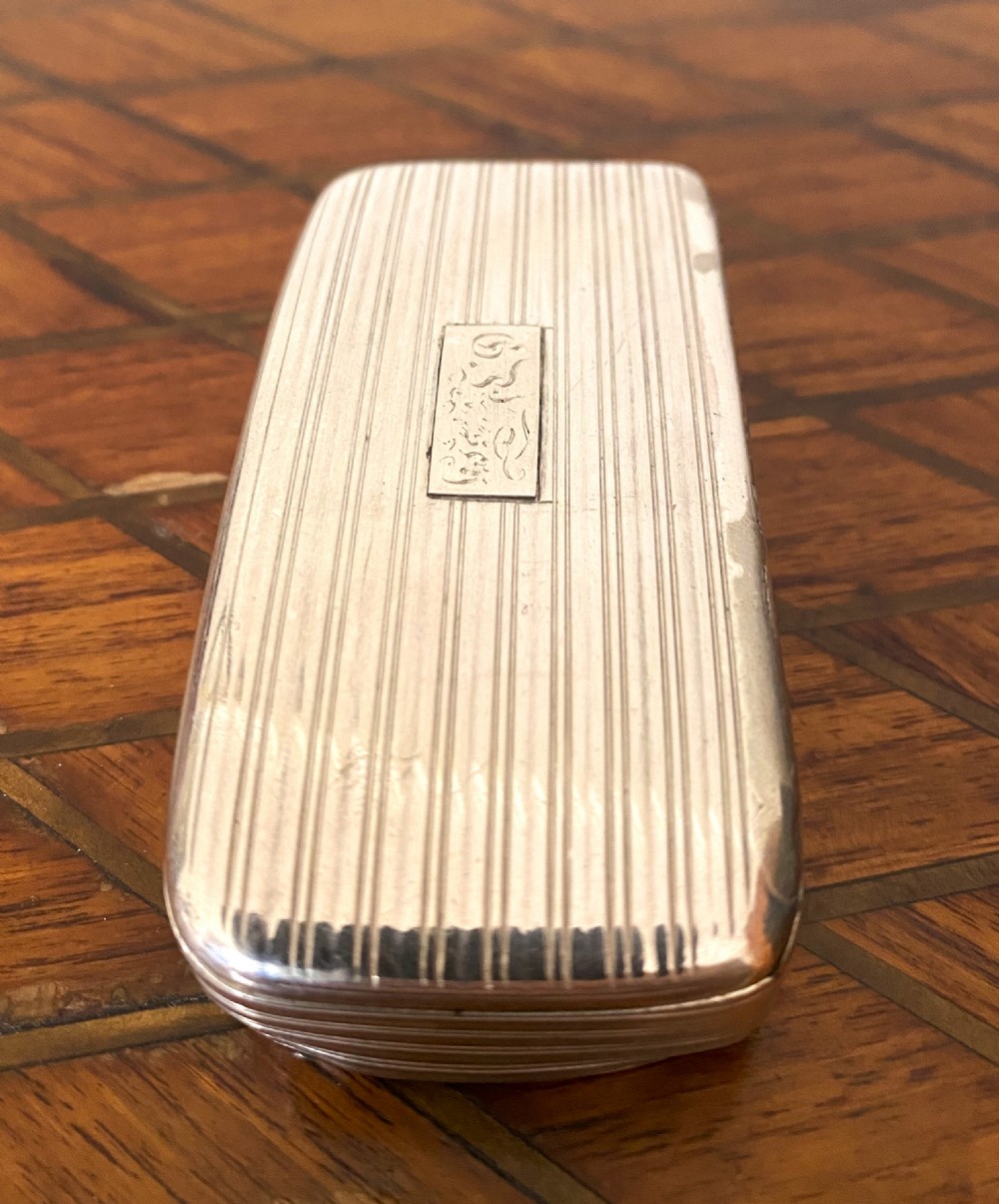 George III Solid Silver Snuff Box View III