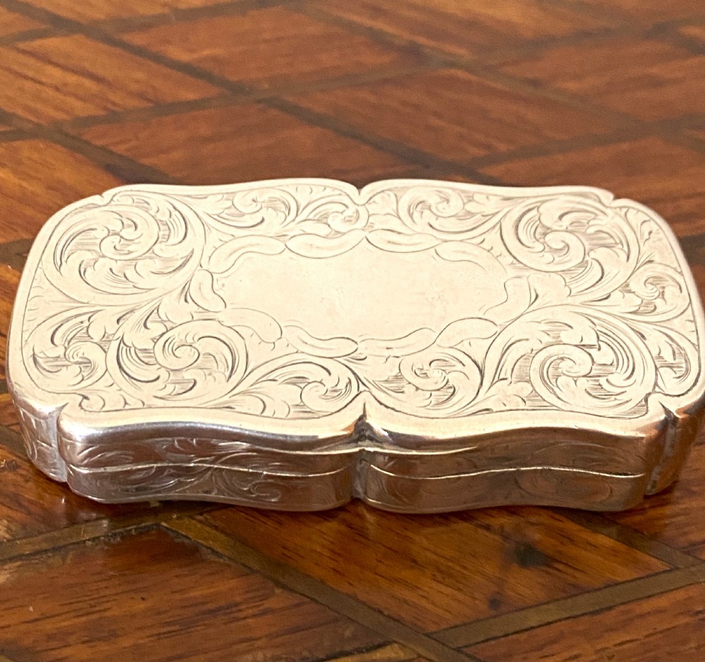 Fabulous Large Solid Silver Snuff Box