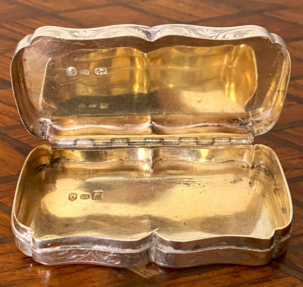 Fabulous Large Solid Silver Snuff Box View II