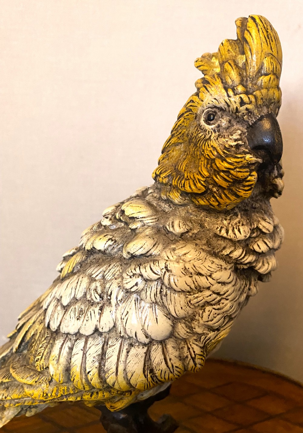 Large Franz Bergman (1861-1936) Cold Painted Bronze Cockatoo Parrot View II