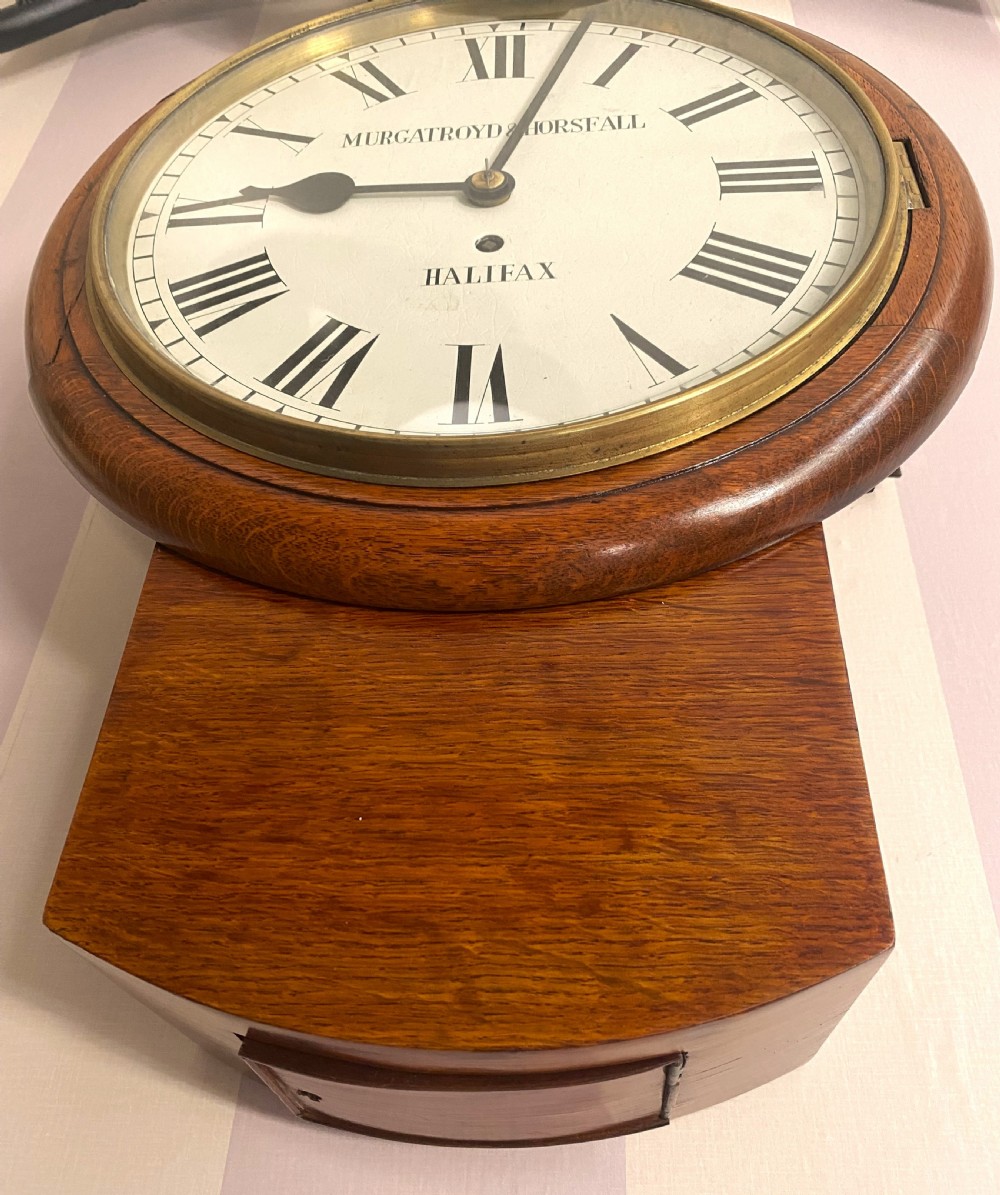 Victorian Murgatroyd & Horsfall Halifax Wall Clock View VI