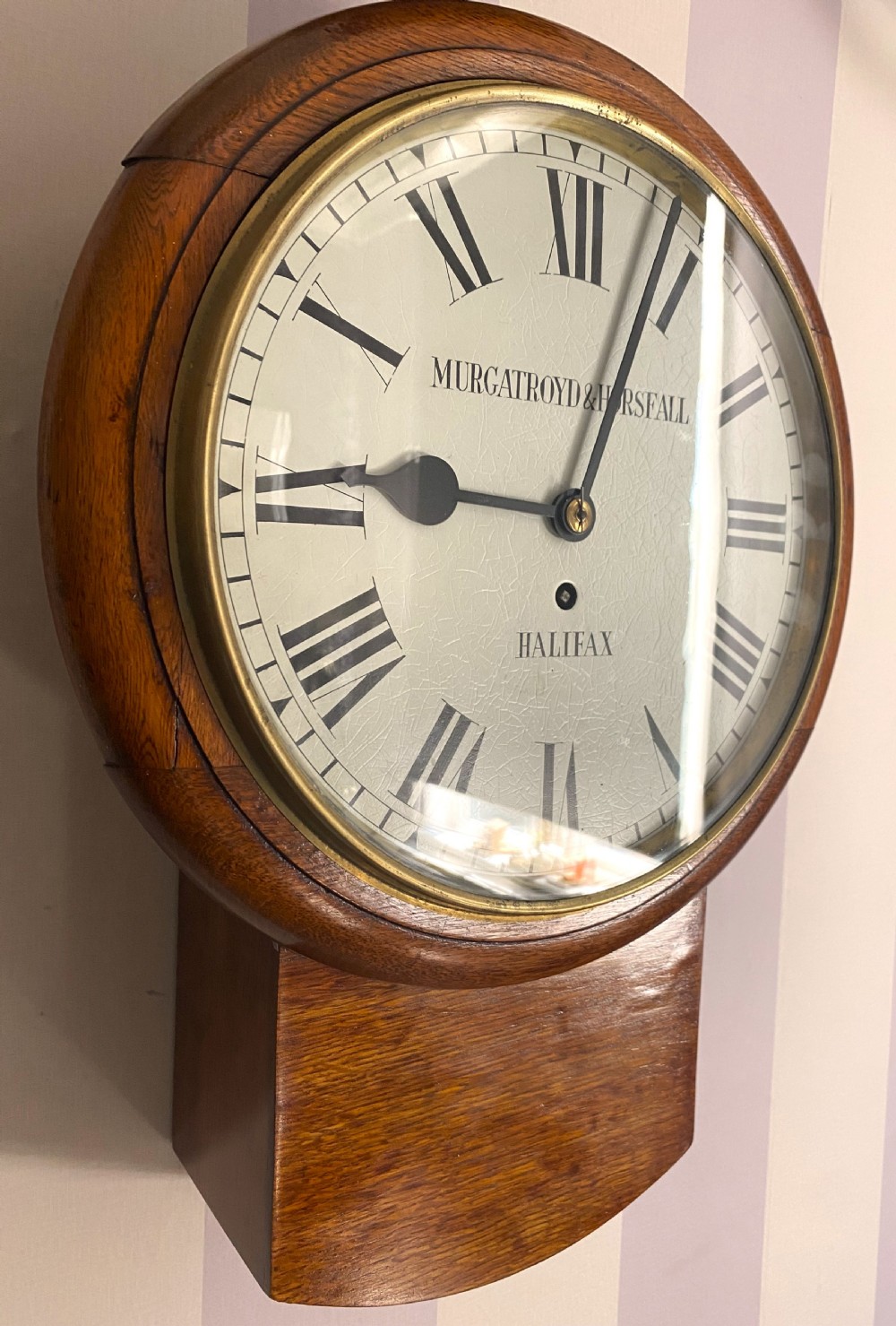 Victorian Murgatroyd & Horsfall Halifax Wall Clock View VII