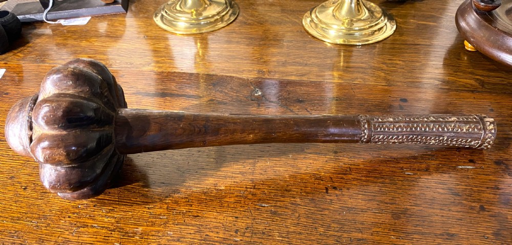 Antique Lobed Fijian Ula Throwing Club