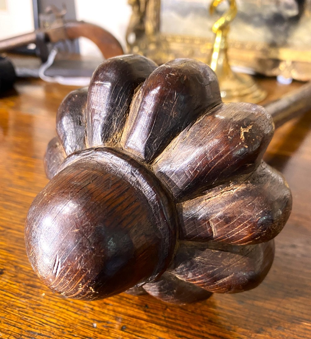 Antique Lobed Fijian Ula Throwing Club View IV