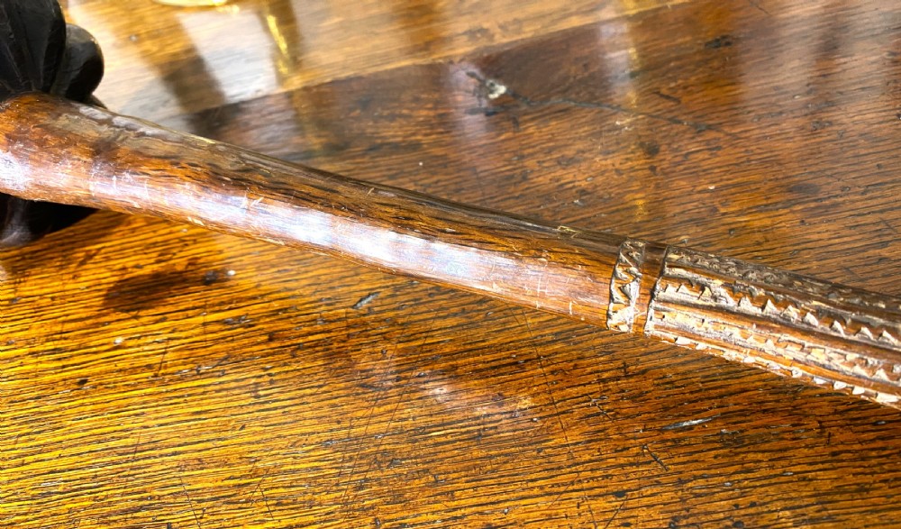 Antique Lobed Fijian Ula Throwing Club View VIII