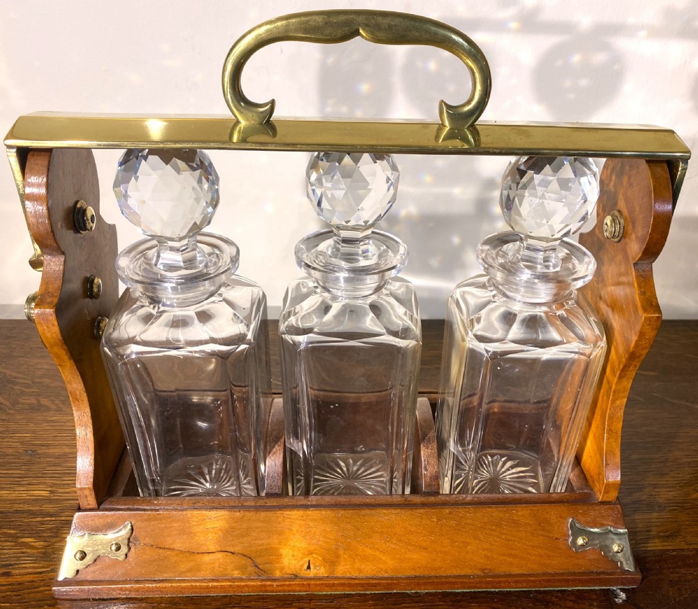 Fine Walnut Tantalus By Betjemanns View IV