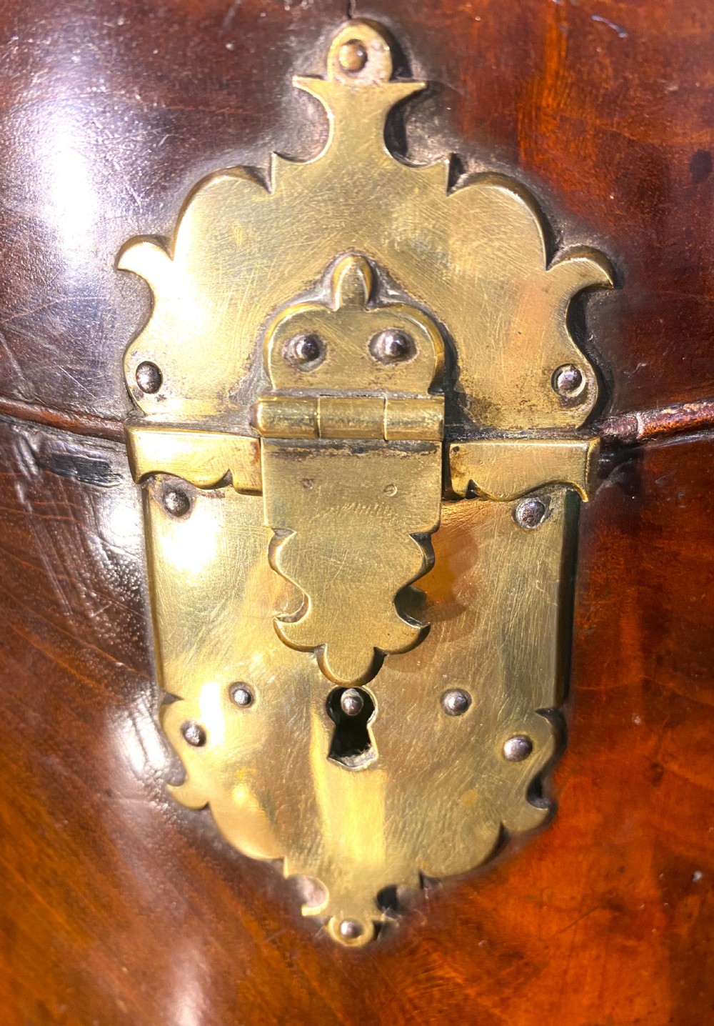 George II Mahogany Bow Fronted Knife Box c1750 View VII