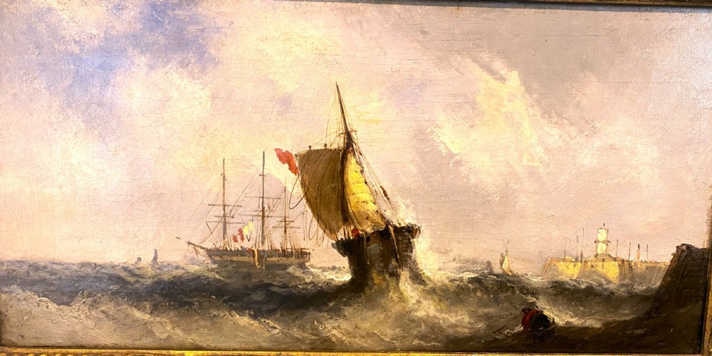 William Callcott Knell Maritime Oil On Canvas View II