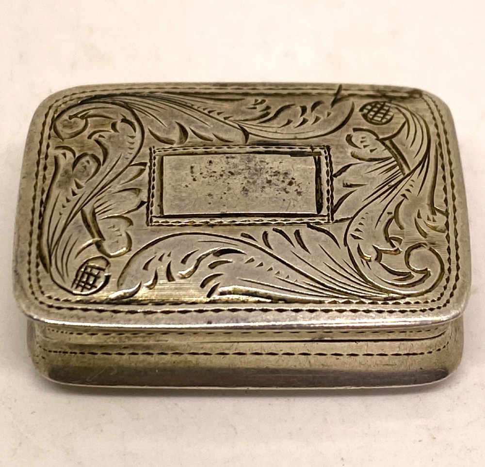 Nathaniel Mills Silver Georgian Vinaigrette View III