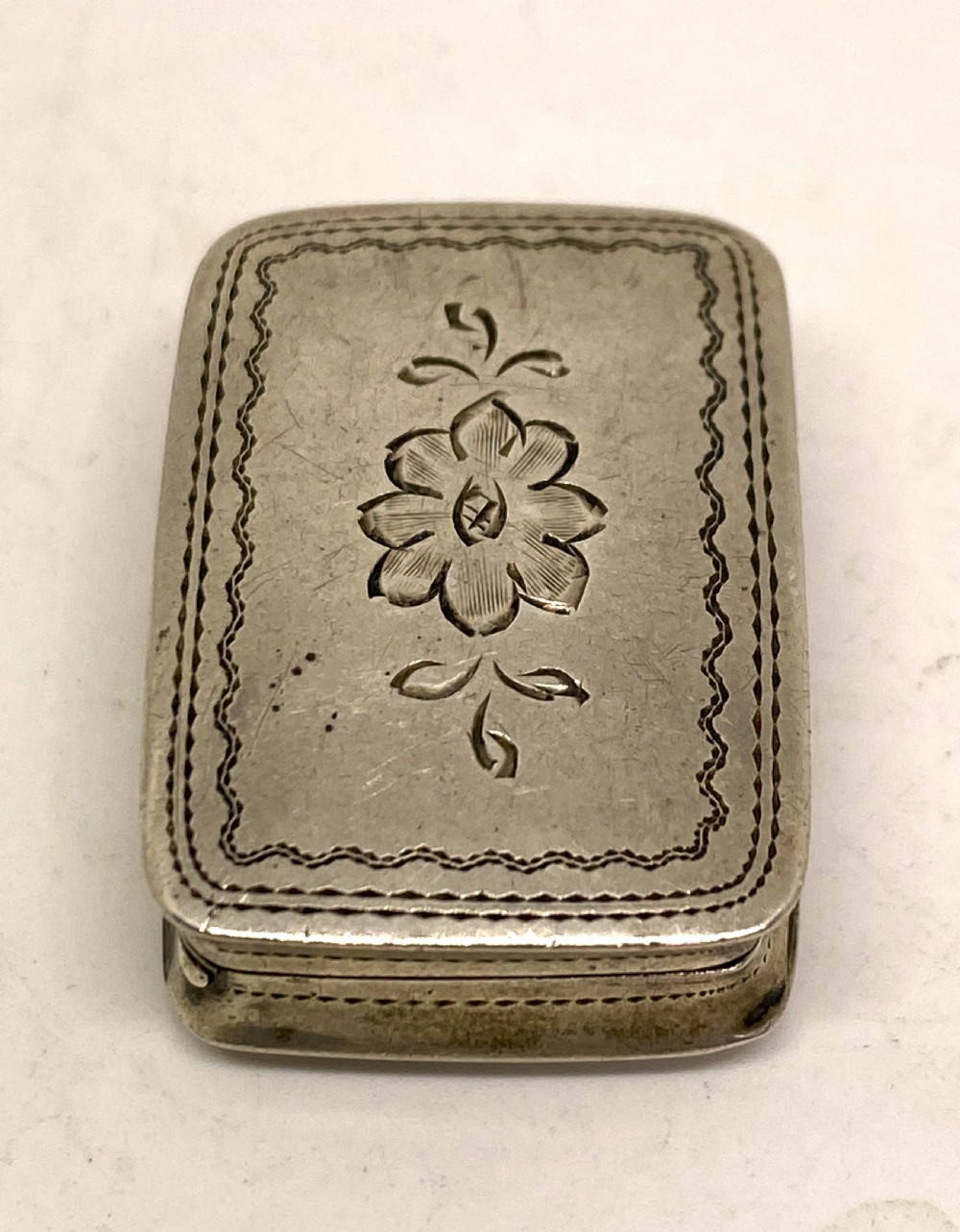 Nathaniel Mills Silver Georgian Vinaigrette View IV